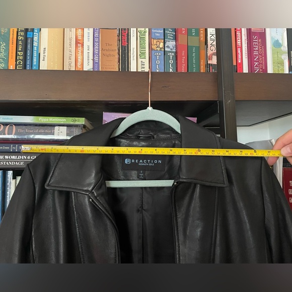 Black Leather Jacket- Kenneth Cole Reaction - Picture 8 of 13